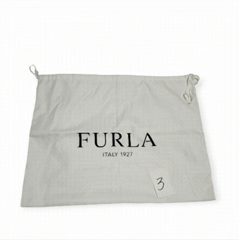 Furla White Satin Drawstring Dust Bag